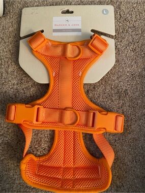 Orange Harness - Comfortable Mesh Pet Harness
